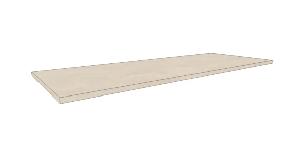 Procasa Klaire top - HPL plan vasque  1300 x 460 x 18 mm - sans découpe - Suave