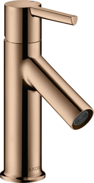 Axor Starck robinet eau froide - bec 86 mm - Polished Red Gold - avec tirette de vidage à l'arrière du bec