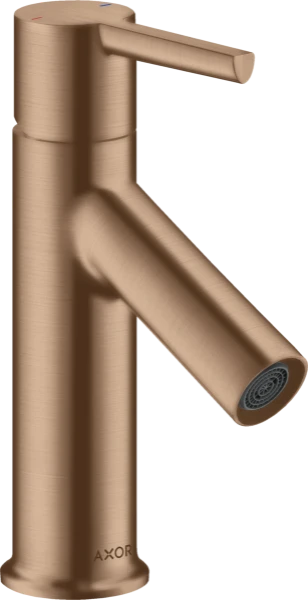Axor Starck robinet eau froide - bec 86 mm - Brushed Red Gold - avec tirette de vidage à l'arrière du bec