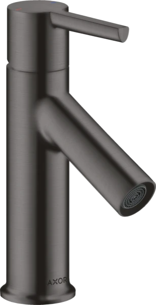 Axor Starck robinet eau froide - bec 86 mm - Brushed Black Chrome - avec tirette de vidage à l'arrière du bec
