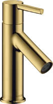 Axor Starck robinet eau froide - bec 86 mm - Polished Gold Optic - avec tirette de vidage à l'arrière du bec
