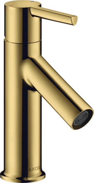 Axor Starck robinet eau froide - bec 86 mm - Polished Gold Optic - avec tirette de vidage à l'arrière du bec