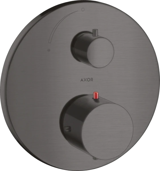 Axor Starck set de finition chromé noir brossé