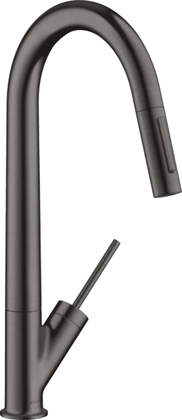 Axor Starck keukenmengkraan - brushed black chrome