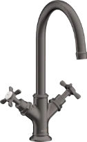 MELANGEUR DE LAVABO DUO-COMMANDE AXOR MONTREUX brushed black chrome