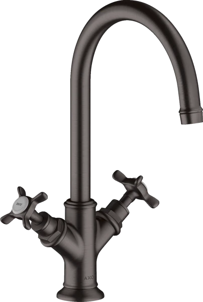 MELANGEUR DE LAVABO DUO-COMMANDE AXOR MONTREUX brushed black chrome