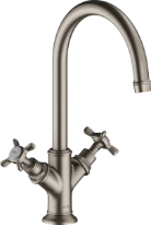 MELANGEUR DE LAVABO DUO-COMMANDE AXOR MONTREUX stainless steel optik
