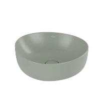 Villeroy & Boch Antao lavabo à poser 400 x 395 mm - Morning Green CeramicPlus - sans trou de robinet - sans trop-plein