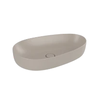 Villeroy & Boch Antao lavabo à poser 650 x 400 mm - Almond CeramicPlus - sans trou de robinet - sans trop-plein