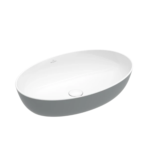 Villeroy & Boch Artis lavabo à poser 610 x 410 mm - French Linen - sans trou de robinet - sans trop-plein