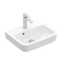 Villeroy & Boch O.Novo lave-mains 500 x 370 mm - blanc CeramicPlus - avec trou de robinet - avec trop-plein