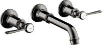 MELANGEUR DE LAVABO 3-TROUS AXOR MONTREUX polished black chrome