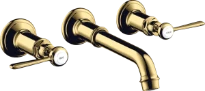 MELANGEUR DE LAVABO 3-TROUS AXOR MONTREUX polished gold optic