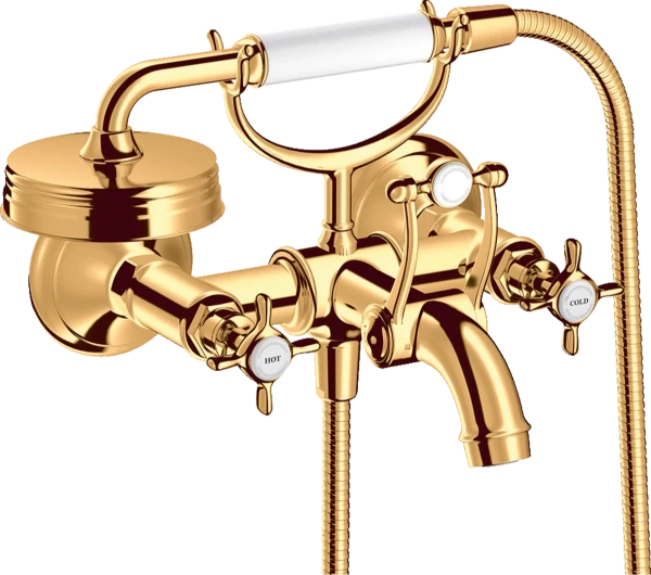 MELANGEUR BAIGNOIRE DUO-COMMANDE AXOR MONTREUX polished gold optic