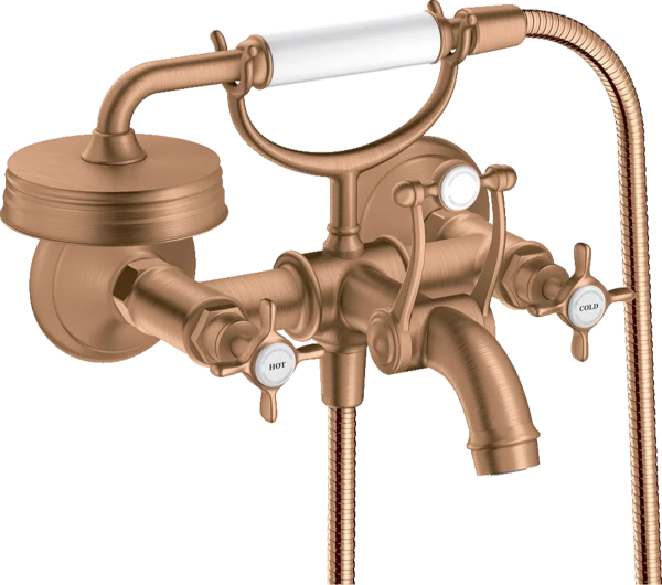 MELANGEUR BAIGNOIRE DUO-COMMANDE AXOR MONTREUX brushed bronze