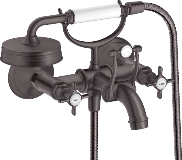 MELANGEUR BAIGNOIRE DUO-COMMANDE AXOR MONTREUX brushed black chrome