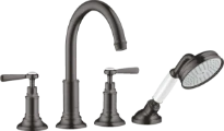 Hansgrohe Axor Montreux mélangeur bain pose libre sans corps d'encastrement - brushed black chrome
