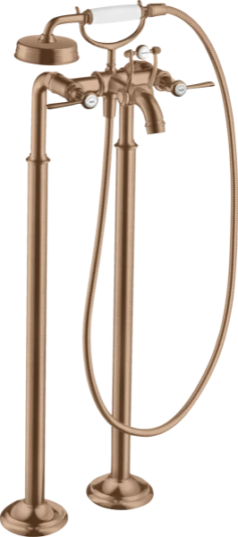 MELANGEUR BAIGNOIRE DUO-COMMANDE AXOR MONTREUX brushed red gold
