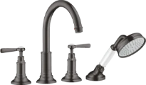MELANGEUR BAIGNOIRE 4-TROUS AXOR MONTREUX brushed black chrome