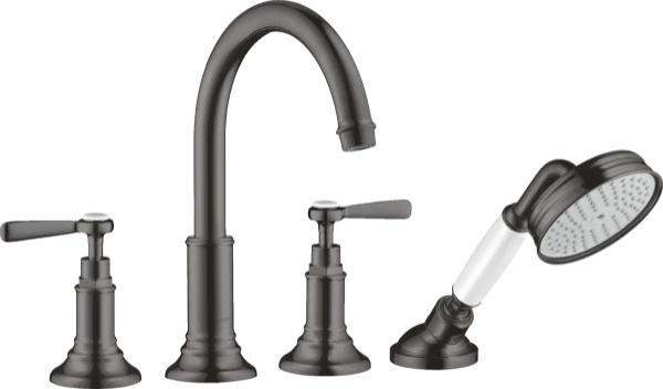 MELANGEUR BAIGNOIRE 4-TROUS AXOR MONTREUX brushed black chrome