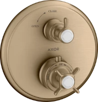 Axor Citterio robinet thermostatique encastré bronze brossé