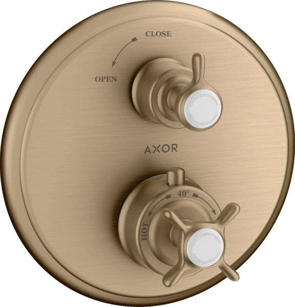 Axor Citterio robinet thermostatique encastré bronze brossé
