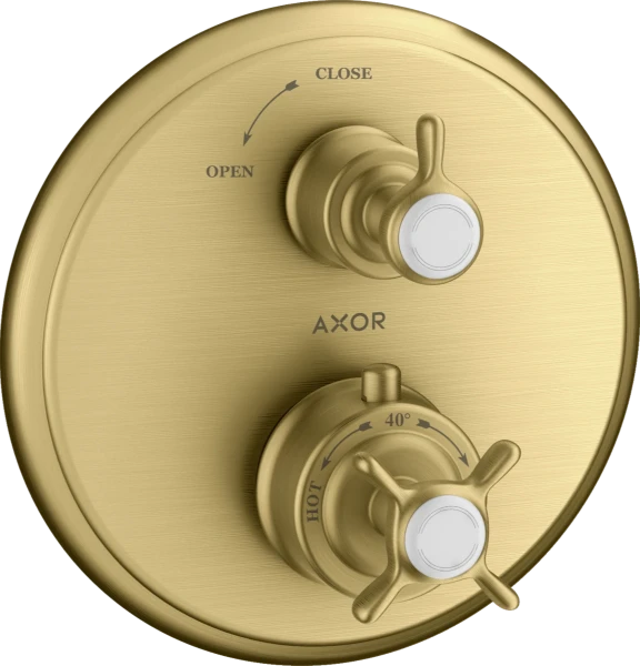 THERMOSTAT A ENCASTRER AXOR MONTREUX brushed gold optic