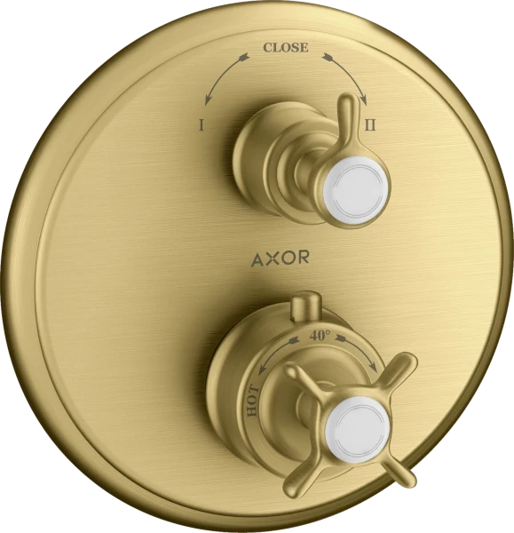 THERMOSTAT A ENCASTRER AXOR MONTREUX brushed gold optic