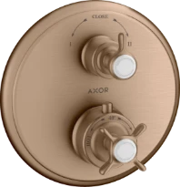 THERMOSTAT A ENCASTRER AXOR MONTREUX brushed red gold