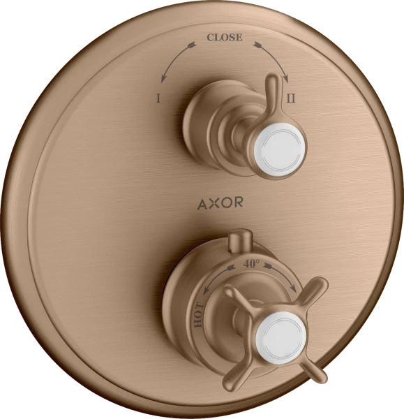 THERMOSTAT A ENCASTRER AXOR MONTREUX brushed red gold