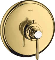 Axor Citterio robinet thermostatique encastré or optique poli