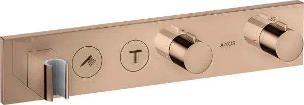 SET DE FINITION AXOR SHOWERCONTROL polished red gold