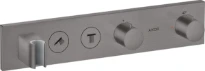 Axor ShowerControl set de finition chromé noir brossé