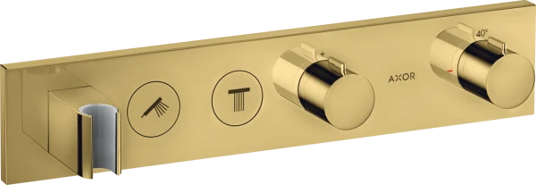 SET DE FINITION AXOR SHOWERCONTROL polished gold optic