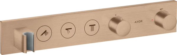 Axor ShowerControl set de finition or rouge brossé