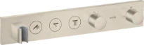 Axor ShowerControl set de finition nickel brossé