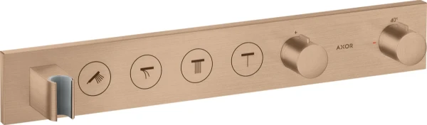 SET DE FINITION AXOR SHOWERCONTROL brushed red gold