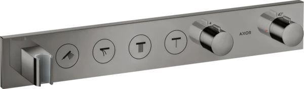 SET DE FINITION AXOR SHOWERCONTROL polished black chrome