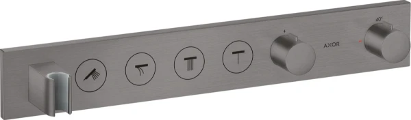 Axor ShowerControl set de finition chromé noir brossé