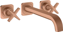 MELANGEUR DE LAVABO 3-TROUS AXOR CITTERIO E brushed red gold