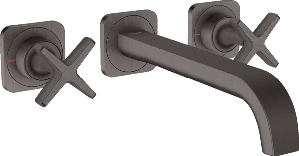 MELANGEUR DE LAVABO 3-TROUS AXOR CITTERIO E brushed black chrome