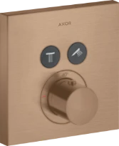 Axor Showerselect thermostat encastré set de finition carré 170 MM - 170 MM  Or rouge brossé pour 2 systèmes