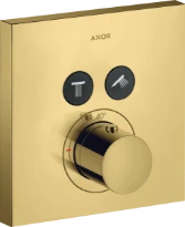 THERMOSTAT A ENCASTRER AXOR SHOWERSELECT 170 MM - 170 MM ! polished gold optic set finition Square pour 2 systemes