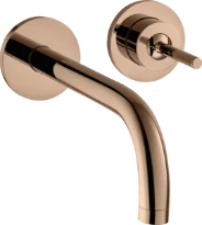 MELANGEUR DE LAVABO A ENCASTRER AXOR UNO 2 polished red gold