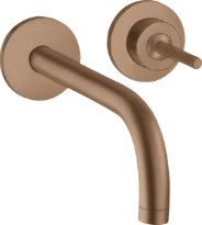 MELANGEUR DE LAVABO A ENCASTRER AXOR UNO 2 brushed red gold