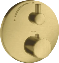 THERMOSTAT A ENCASTRER AXOR UNO 2 brushed brass