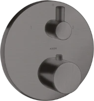 Axor Uno 2 robinet thermostatique encastré chromé noir brossé