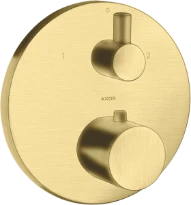 Axor Uno 2 robinet thermostatique encastré laiton brossé