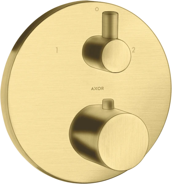 Axor Uno inbouw thermostaat - brushed brass