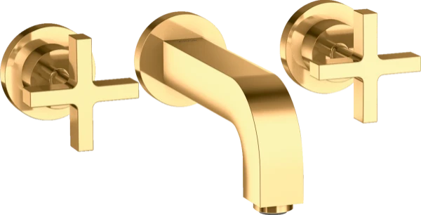 MELANGEUR DE LAVABO 3-TROUS AXOR CITTERIO polished gold optic